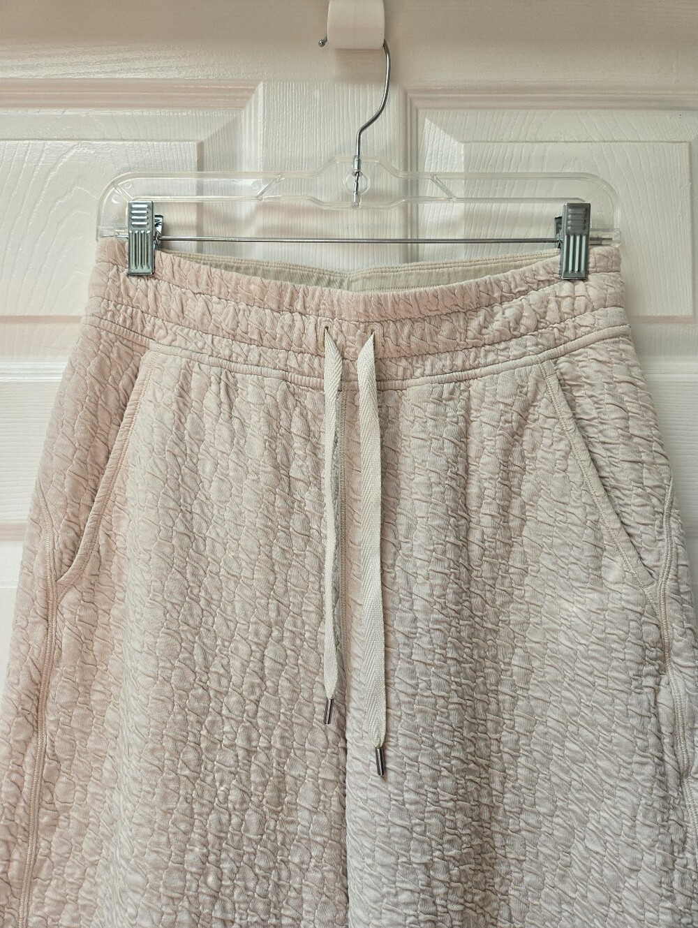 Lululemon Rippled Wide Leg Super-High-Rise Crop White Opal - Picture 3 of 7